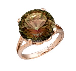 Золотое кольцо с ситаллом