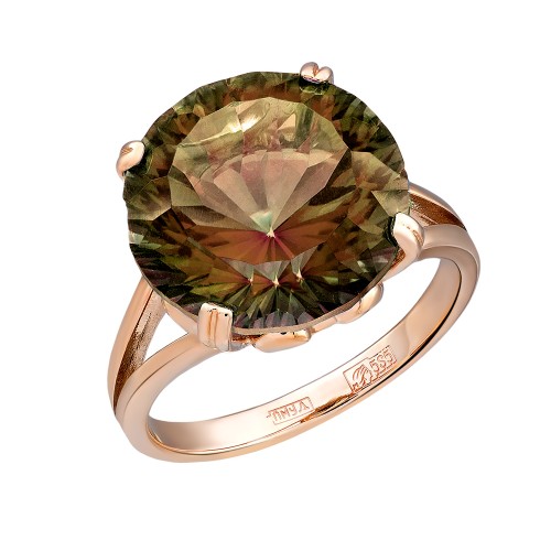 Золотое кольцо с ситаллом