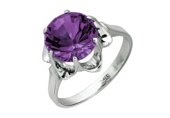 Серебряное кольцо с аметистом