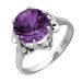 Серебряное кольцо с аметистом