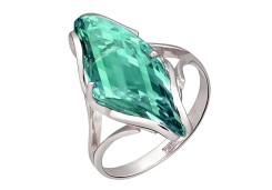 Серебряное кольцо с аквамарином