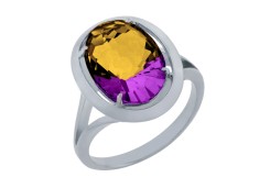 Серебряное кольцо с аметрином