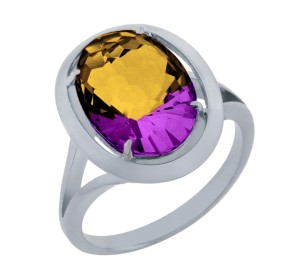 Серебряное кольцо с аметрином