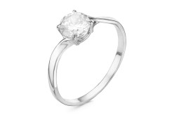 Кольцо из серебра 925 пробы с фианитом