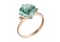 Золотое кольцо с аквамарином