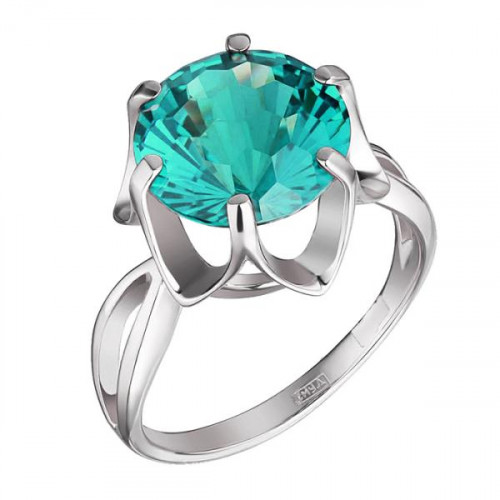 Серебряное кольцо с аквамарином