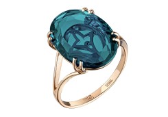 Золотое кольцо с ситаллом