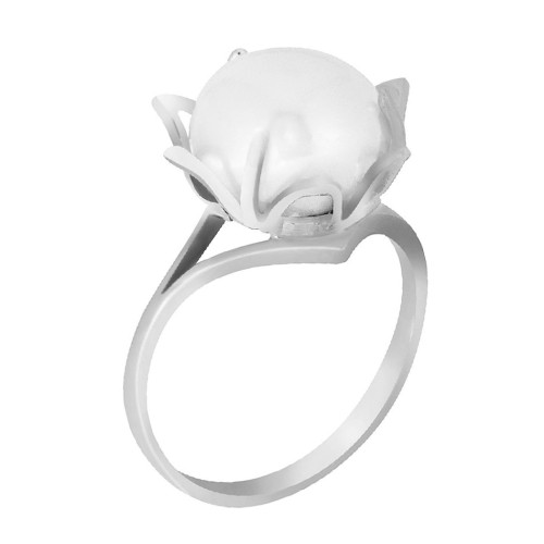 Серебряное кольцо с жемчугом