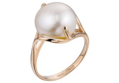 Золотое кольцо с жемчугом