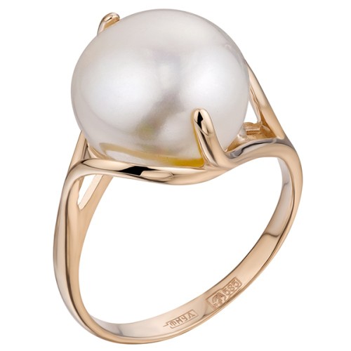 Золотое кольцо с жемчугом