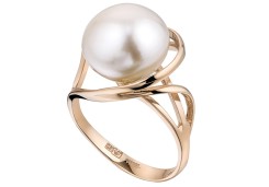 Золотое кольцо с жемчугом