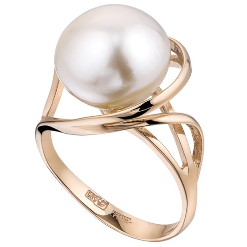 Золотое кольцо с жемчугом