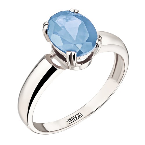 Серебряное кольцо с топазом