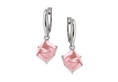 Серебряные cерьги висячие с ситаллом