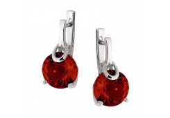 Серебряные cерьги с ситаллом