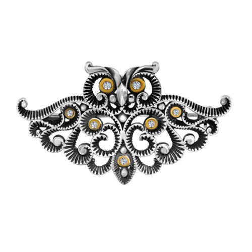 Брошь из серебра с чернением