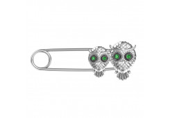 Булавка из серебра с фианитом