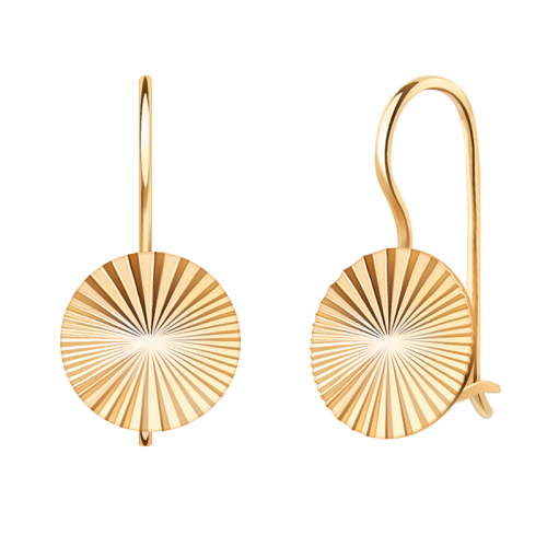 Золотые cерьги классические