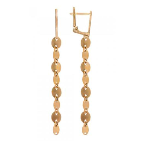 Золотые cерьги висячие