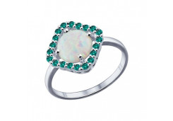 Серебряное кольцо с опалом