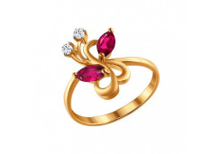 Золотое кольцо с рубином