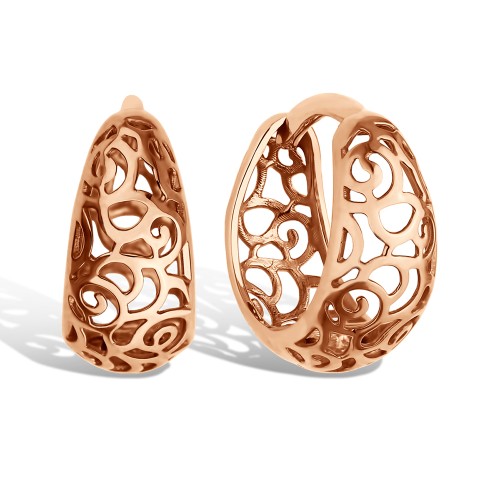 Золотые cерьги классические