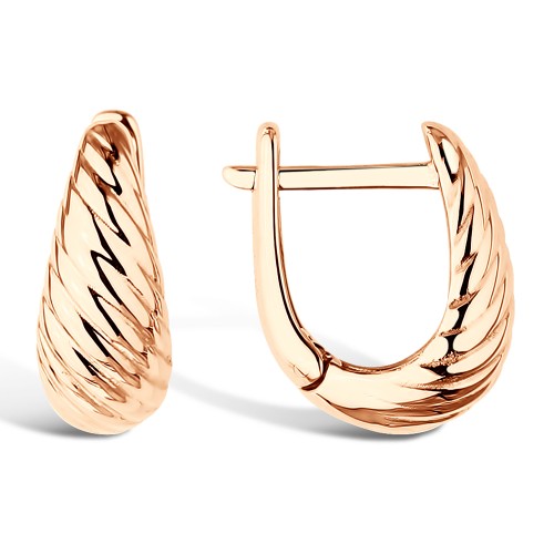 Золотые cерьги классические