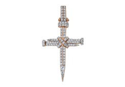 Золотая подвеска с фианитом