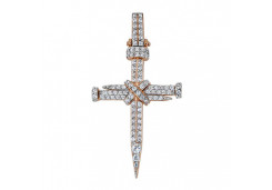 Золотая подвеска с фианитом