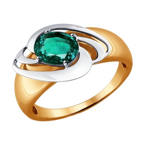 Золотое кольцо с изумрудом