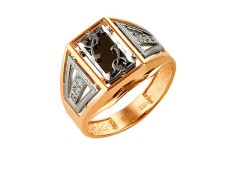 Печатка из золота с ониксом