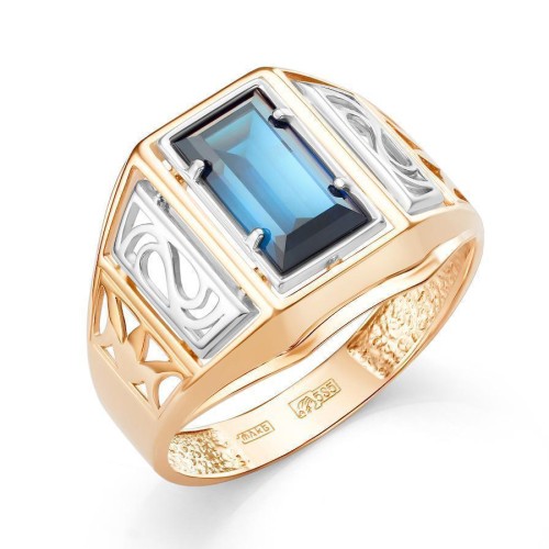 Печатка из золота с ситаллом