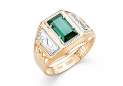 Печатка из золота с ониксом