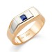 Печатка из золота с сапфиром