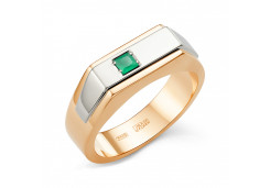 Печатка из золота с ониксом