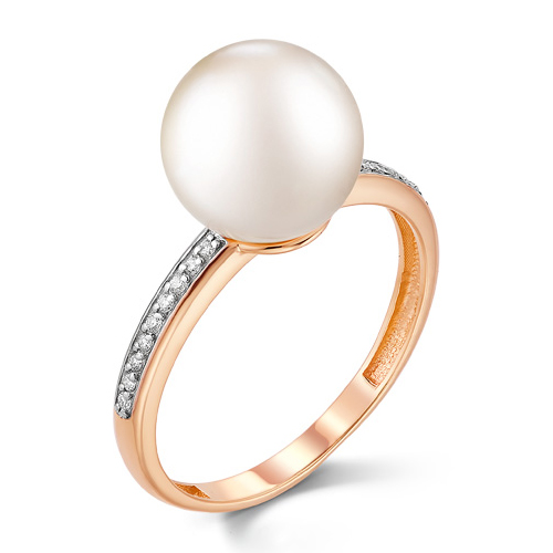 Золотое кольцо с жемчугом