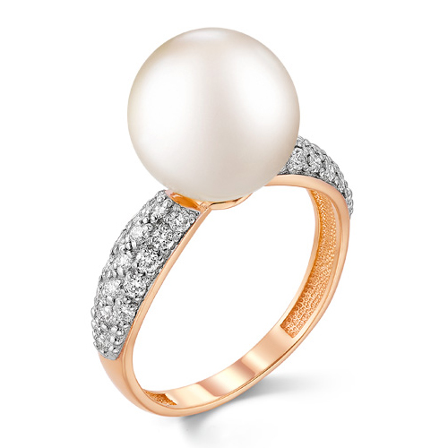 Золотое кольцо с жемчугом