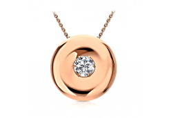 Золотая подвеска с фианитом