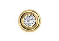 Золотая подвеска с фианитом