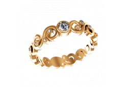 Золотое кольцо с бриллиантом