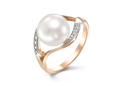 Золотое кольцо с жемчугом