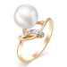 Золотое кольцо с жемчугом