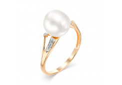 Золотое кольцо с жемчугом