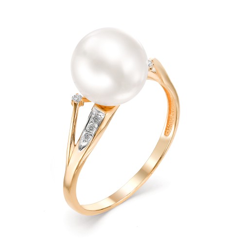Золотое кольцо с жемчугом