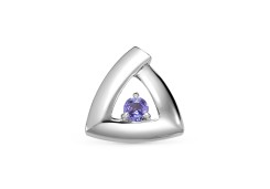 Подвеска из белого золота с танзанитом