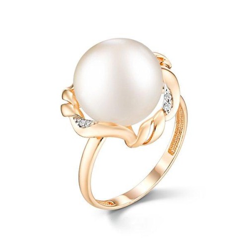 Золотое кольцо с жемчугом