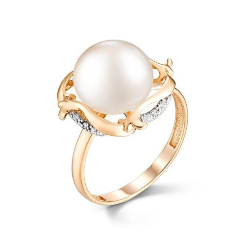 Золотое кольцо с жемчугом