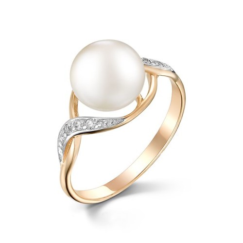 Золотое кольцо с жемчугом