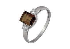 Серебряное кольцо с фианитом