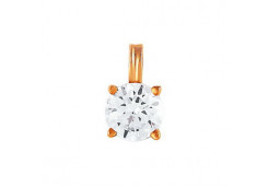 Золотая подвеска с фианитом